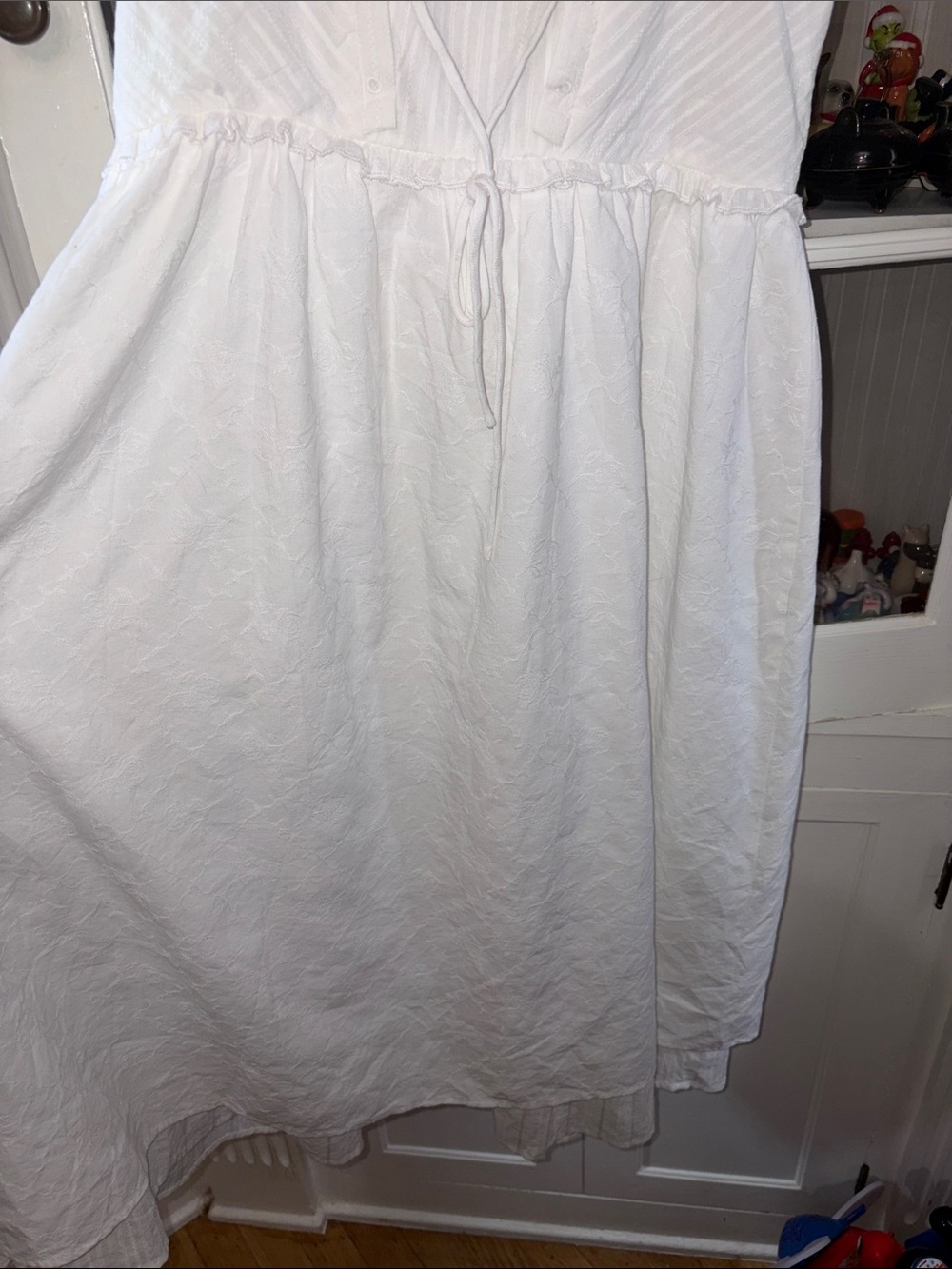 NWT Commense White High-Low Ruffle Sundress - Picture 6 of 7